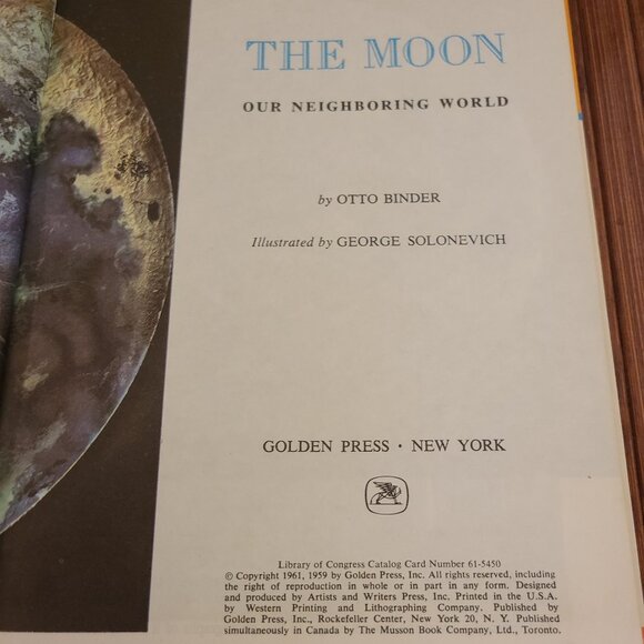 Vintage The Moon/Planets Golden Knowledge of Library Books - 2 - Picture 4 of 14